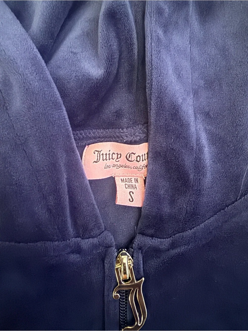 Juicy Couture Navy Blue Hoodie And Shorts - Picture 2 of 5